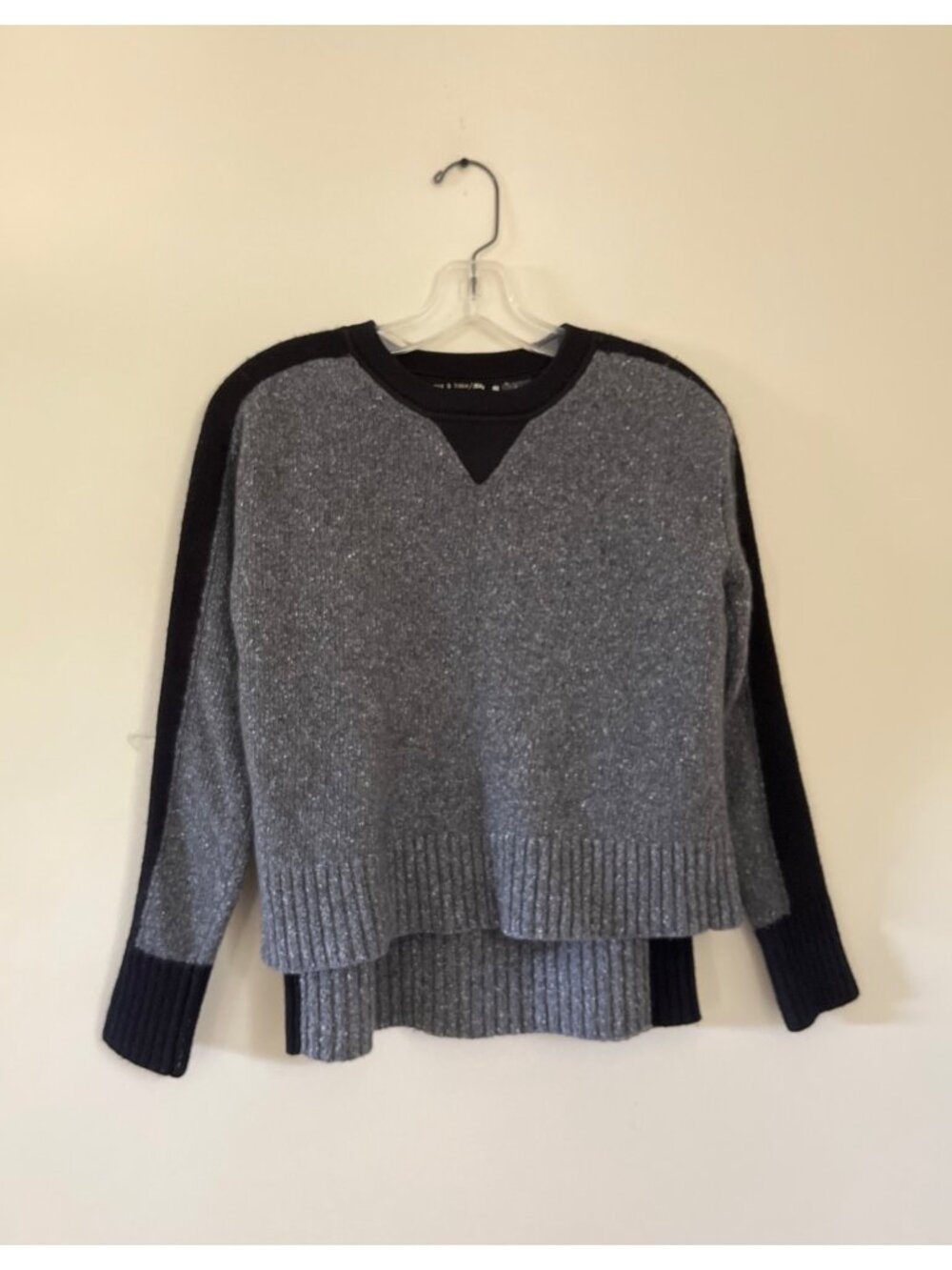 Rag & Bone Jeans Womens XSmall Nina Sweater And Skirt In Charcoal Gray Ribbed